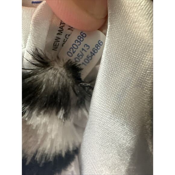 Build A Bear Black White Purple Zebra Striped Teddy 18” Plush with Top & Skirt - Picture 8 of 9